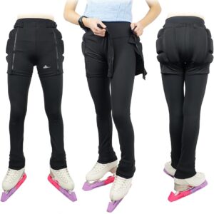 Zip-on Zip-Off Padded Shorts Protective Crash Pants Tailbone Hip Butt Pad for Skating…