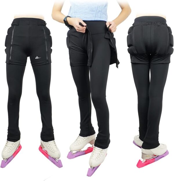 Zip-on Zip-Off Padded Shorts Protective Crash Pants Tailbone Hip Butt Pad for Skating…