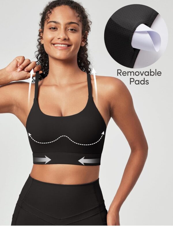 IUGA High Impact Sports Bras for Women High Support Padded Workout Bras for…