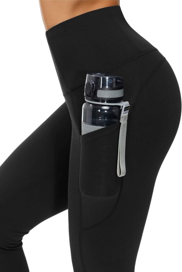 THE GYM PEOPLE Thick High Waist Yoga Pants with Pockets, Tummy Control…