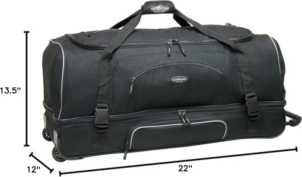 Travelers Club Adventure Rolling Travel Duffel Bag