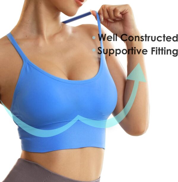 Evercute Racerback Sports Bras Padded Y Racer Back Cropped Bras for Yoga…