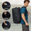 MIER Large Waterproof Duffel Bag Rolltop Dry Backpack Duffle Bags for…