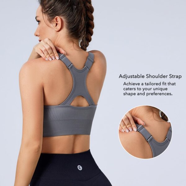 Evercute Adjustable Sports Bras for Women 3/4 Pack Racerback High Support…