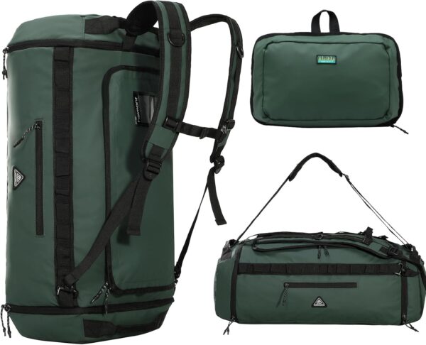 Haimont 50L Travel Duffle Bag for Men Women Foldable Sports Duffle Backpack…