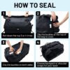 MIER Large Waterproof Duffel Bag Rolltop Dry Backpack Duffle Bags for…