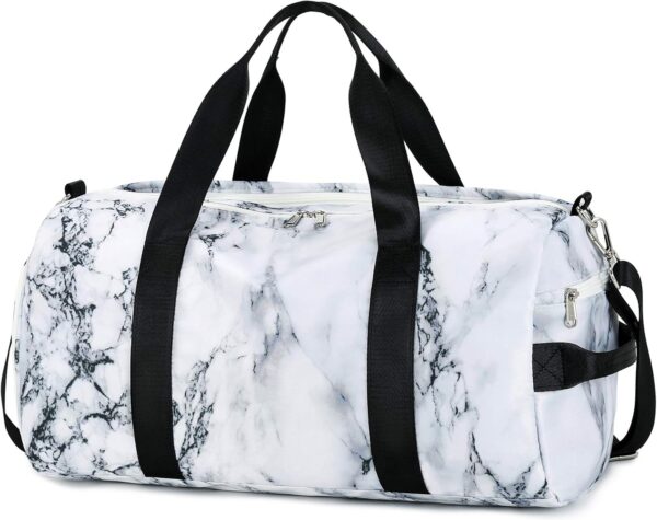Sport Gym Duffle Travel Bag for Men Women Duffel with Shoe Compartment, Wet…