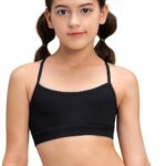 Stelle Girls Sports Bra Training Bra Spaghetti Strap Y Back Bra Yoga Crop...