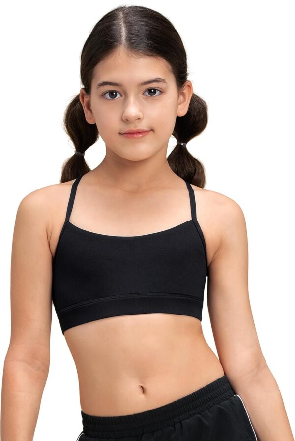 Stelle Girls Sports Bra Training Bra Spaghetti Strap Y Back Bra Yoga Crop…