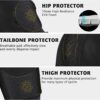 Mens Football Girdle with Pads Padded Compression Short Hip Thigh Butt Tailbone…