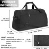 Gym Bags for Women Men with Wet & Shoe Compartment, 40L Foldable Travel…
