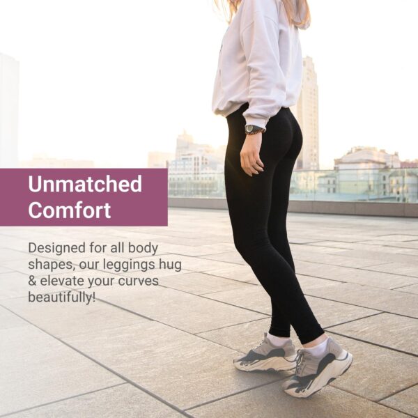 SATINA High Waisted Leggings for Women – Comfortable and Stretchy in…