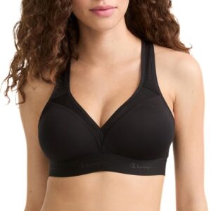 Champion Women’s V-neck Racerback, Moisture-wicking, Moderate Support Sports Bra