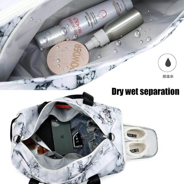 Sport Gym Duffle Travel Bag for Men Women Duffel with Shoe Compartment, Wet…