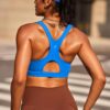 RUNNING GIRL Sports Bras for Women High Support,Racerback High Impact Grey…