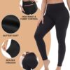 NexiEpoch High Waisted Leggings for Women – Black Tummy Control Compression…