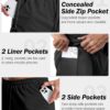 Aolesy Men’s Gym Shorts with Liner – 5 Lightweight Running Shorts Mesh Workout…
