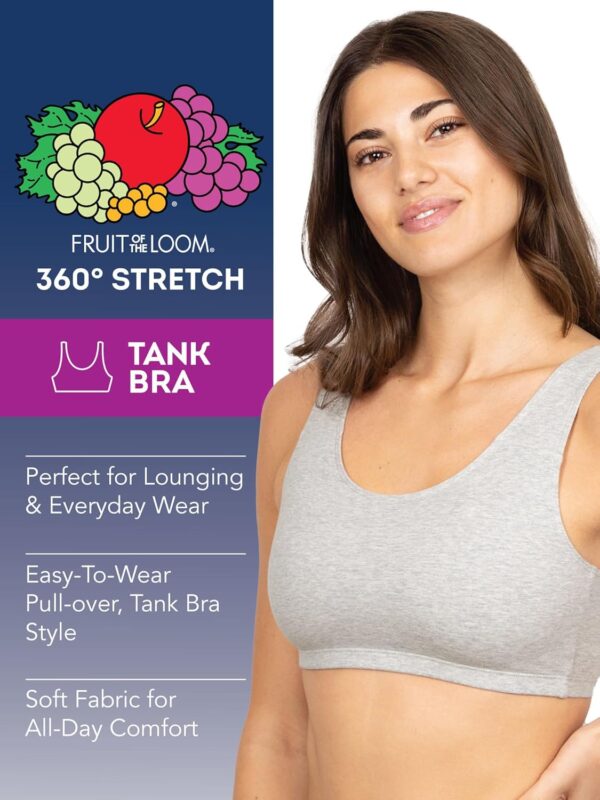 Fruit of The Loom Women’s Built Up Tank Style Sports Bra