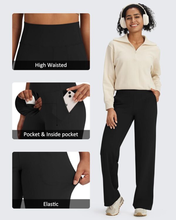 G4Free BareFeel Yoga Pants Women Wide Leg Pants with Pockets High Waisted…