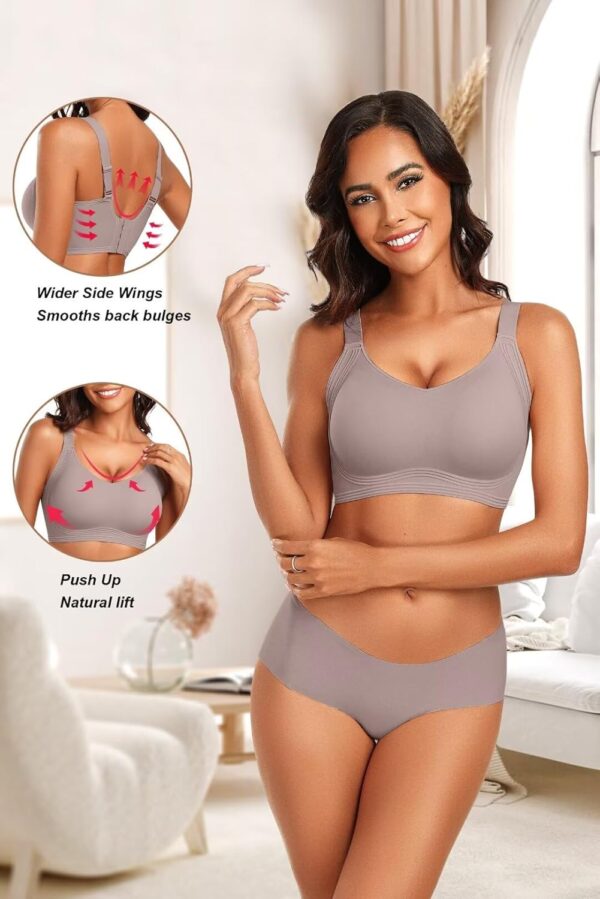 Vertvie Women’s Seamless Wireless Push Up Bras with Support and Lift No…