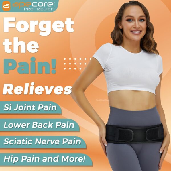 Sacroiliac Si Hip Belt for Women and Men That Alleviates Sciatic, Pelvic, Lower Back,…