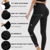 High Waisted Leggings for Women – Soft Athletic Tummy Control Yoga Pants for…