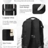 coowoz Travel Backpack Carry On for Women Man Black Gym Backpack with Laptop…