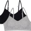 Fruit of the Loom Girls' Bra with Removable Cookies, 2-pack