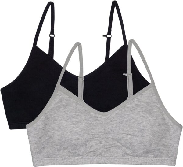 Fruit of the Loom Girls’ Bra with Removable Cookies, 2-pack