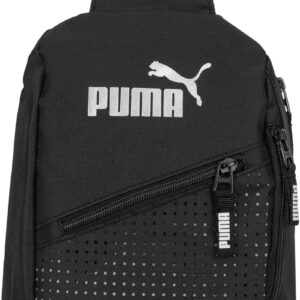 PUMA EVERCAT SIDEWALL SLING BACKPACK,Black/Silver,One Size
