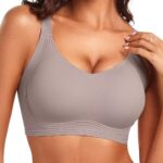 Vertvie Women's Seamless Wireless Push Up Bras with Support and Lift No...
