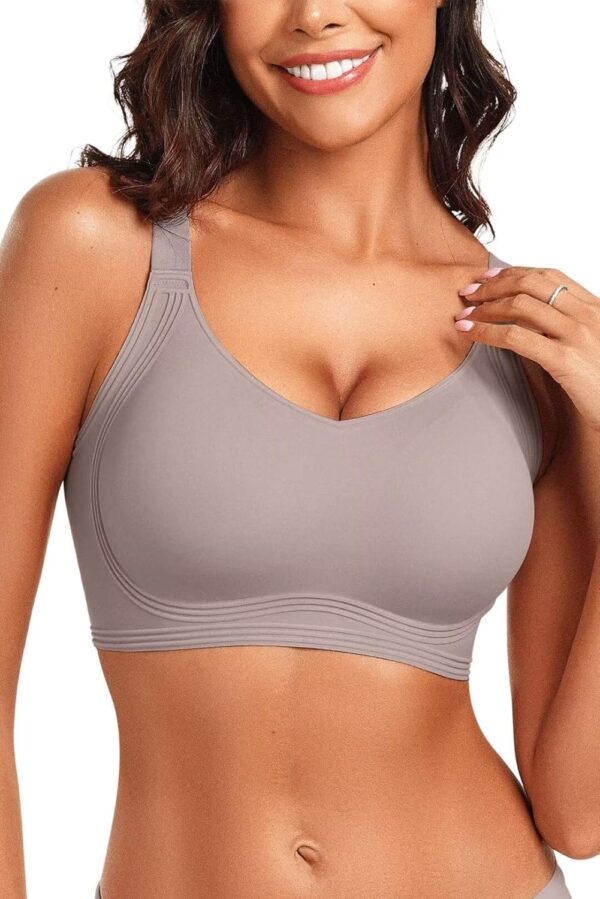 Vertvie Women’s Seamless Wireless Push Up Bras with Support and Lift No…
