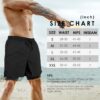 Men’s 2 in 1 Athletic Quick Dry Shorts,Running Lightweight,Sweat Wicking Gym Workout…