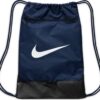 Nike Brasilia 9.5 Training Gym Sack, Midnight Navy/Black/White, Medium