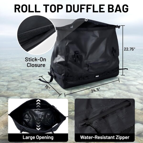 MIER Large Waterproof Duffel Bag Rolltop Dry Backpack Duffle Bags for…