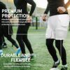 Football Girdle Adult Padded Compression Shorts 5-Pads Girdle Hip and Thigh Protector…