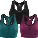 IUGA Sports Bras for Women High Impact Racerback Sports Bra Seamless Padded...