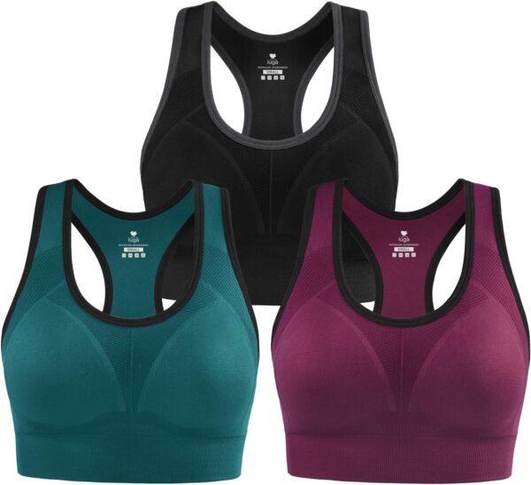IUGA Sports Bras for Women High Impact Racerback Sports Bra Seamless Padded…