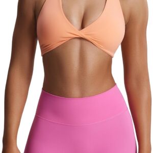 Aoxjox Women’s Workout Sports Bras Fitness Sienna Low Impact Bra Yoga Crop Tank