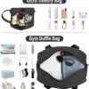 Sports Gym Bag for Women, Travel Duffle Bag with Shoe Compartment & Wet…
