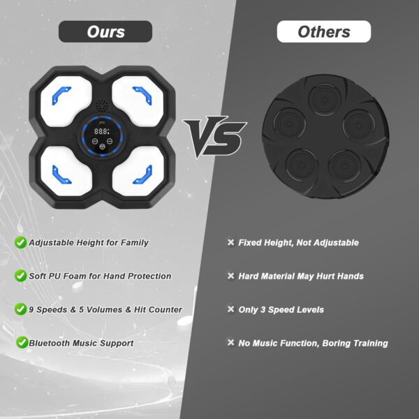 Music Boxing Machine for Kids Adult, Bluetooth Boxing Equipment with Boxing…