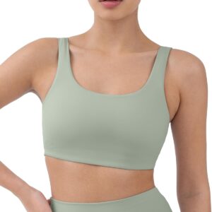 PAVOI ACTIVE Buttery Soft Sports Bras for Women – High Support Low Scoop…