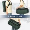 Haimont 50L Travel Duffle Bag for Men Women Foldable Sports Duffle Backpack…
