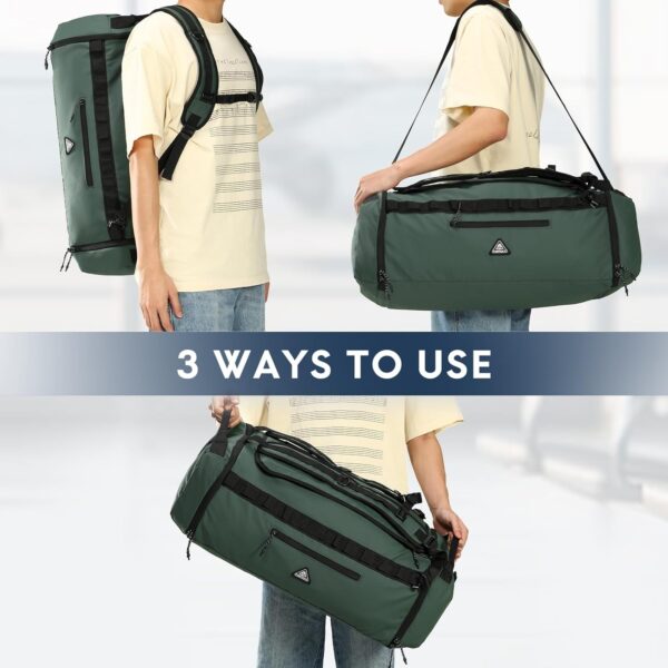 Haimont 50L Travel Duffle Bag for Men Women Foldable Sports Duffle Backpack…