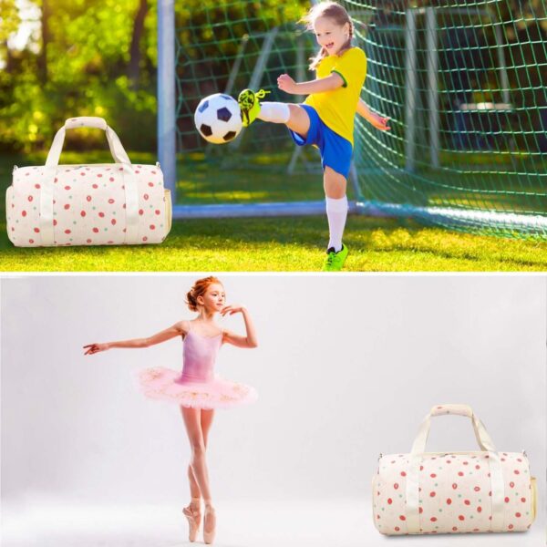 Gym Travel Duffle Bag for Girls – Gymnastics Sports Dance Bag with Shoe…