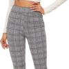 SweatyRocks Women’s Casual Skinny Leggings Stretchy High Waisted Work Pants