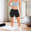 Stelle Women 2 in 1 Running Shorts High Waisted Athletic Shorts Gym Workout Shorts…