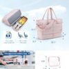 BAGSMART Large Travel Duffel Bag with Shoe Compartment, Puffer Carry-On Gym…