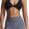 Aoxjox Women's Workout Sports Bras Fitness Backless Padded Sienna Low Impact...