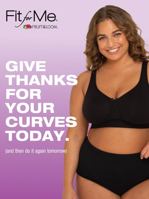 Fruit of the Loom Women’s Fit for Me Collection: Plus-Size Wireless Bra -…